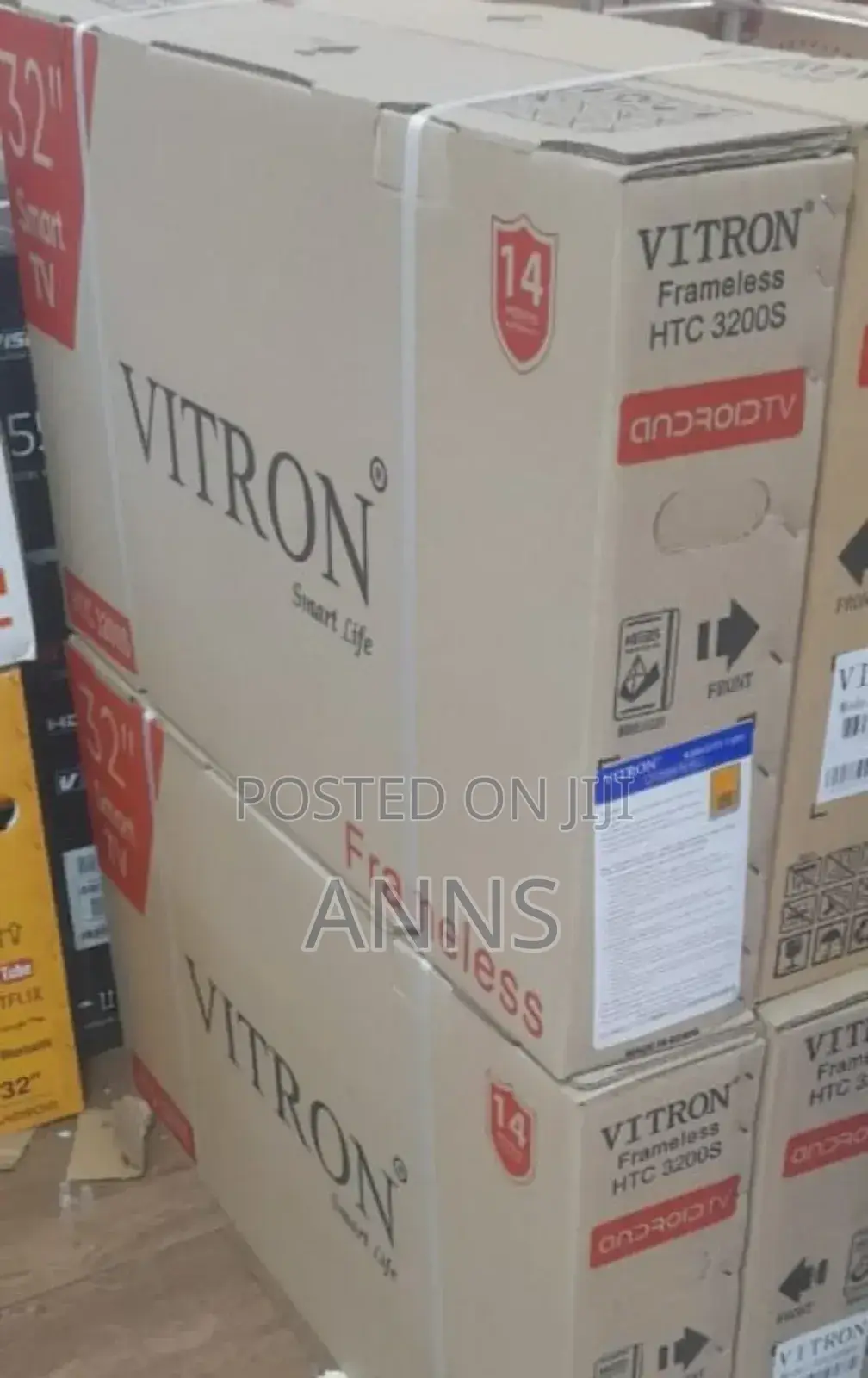 Vitron 32 Inch Smart- Frameless New Tv