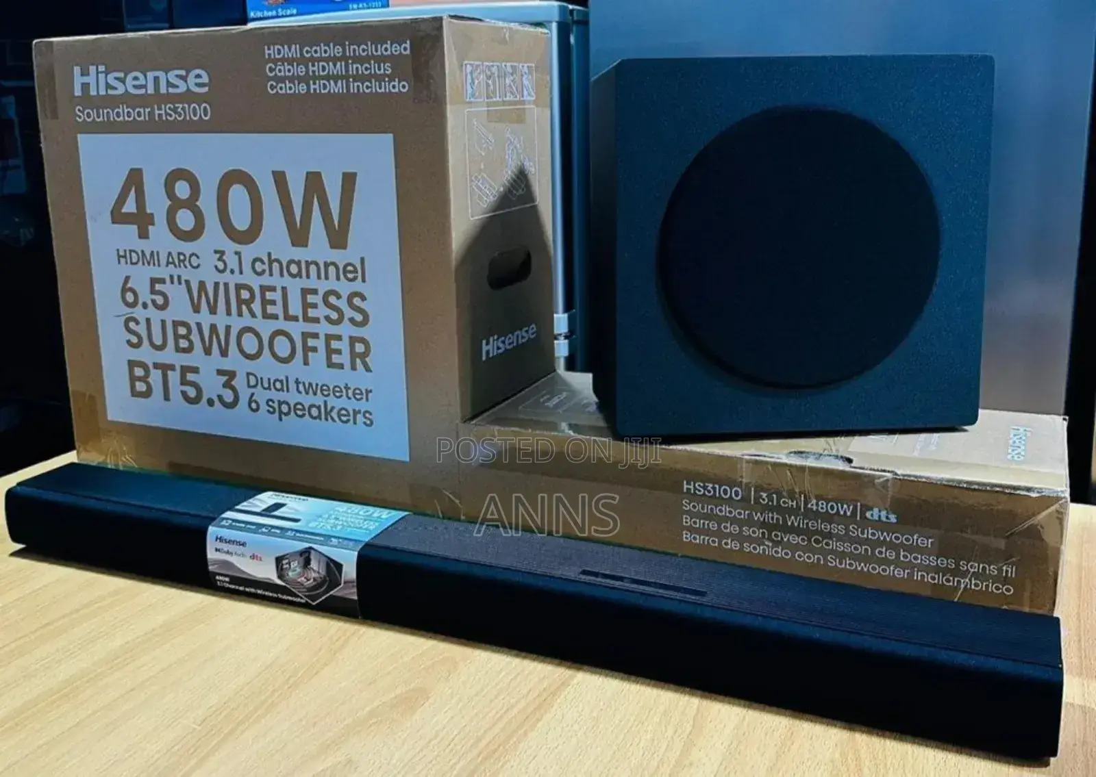 Hisense 480watts 5.1 Soundbar