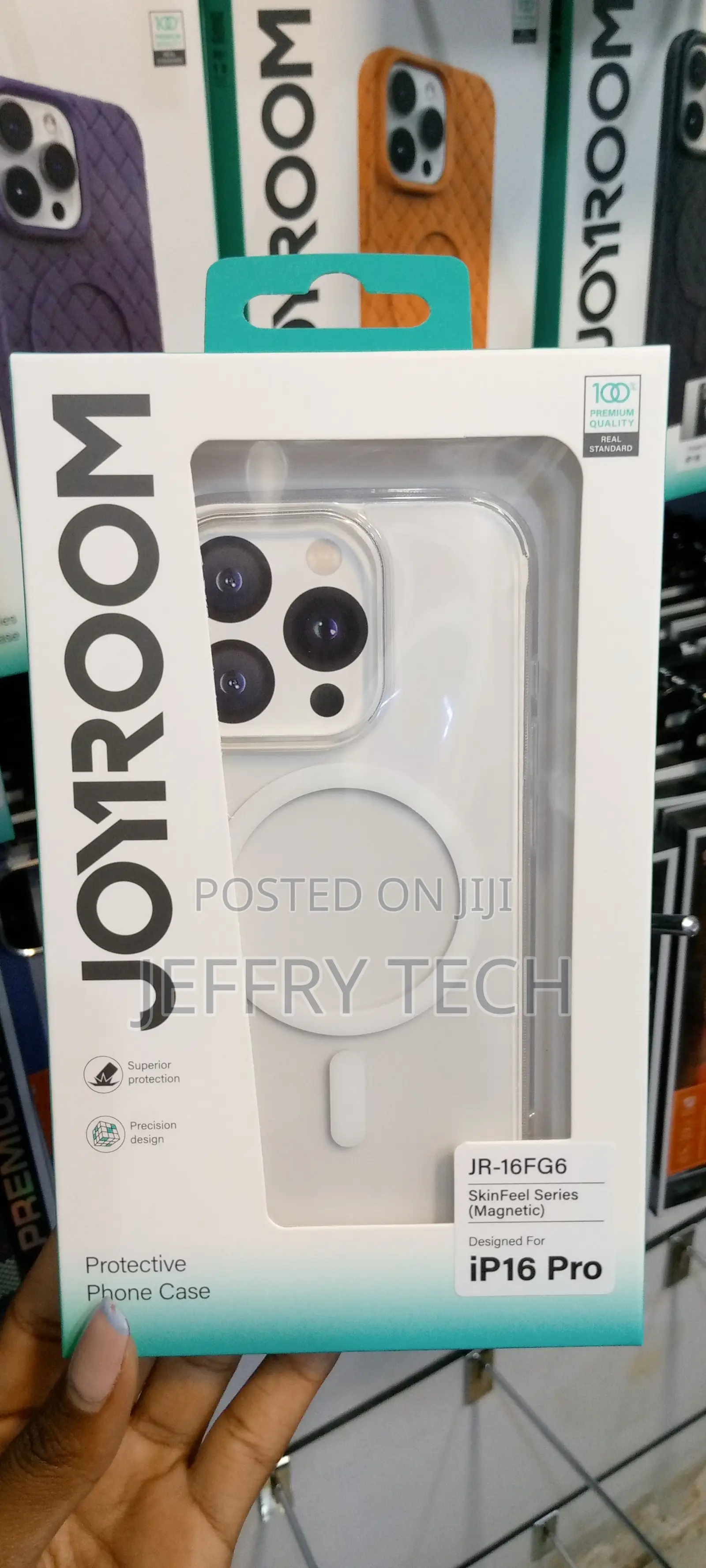 JOYROOM JR for iPhone 16 Pro Clear Case With Magsafe