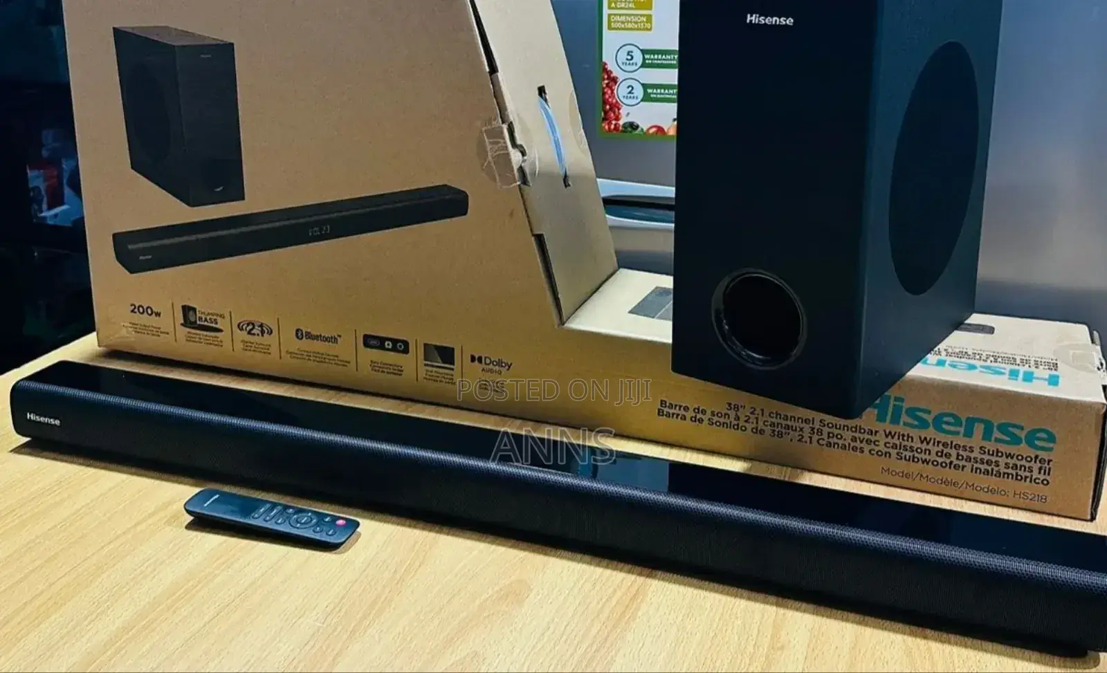 HS218 Hisense 2.1 Great Soundbar