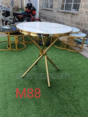 Gold Stand Outdoor Table