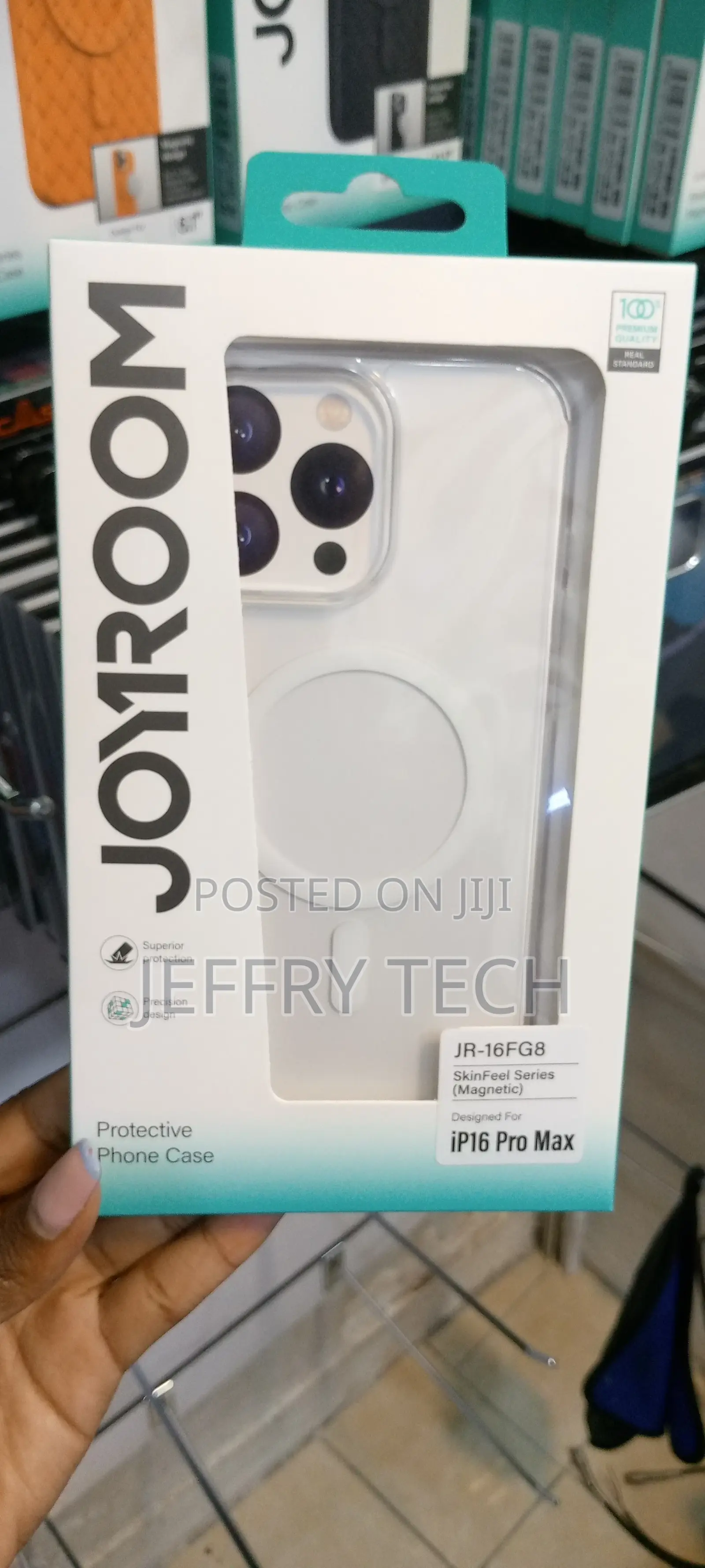 JOYROOM for iPhone 16 Pro Clear Case Compatible With Magsafe