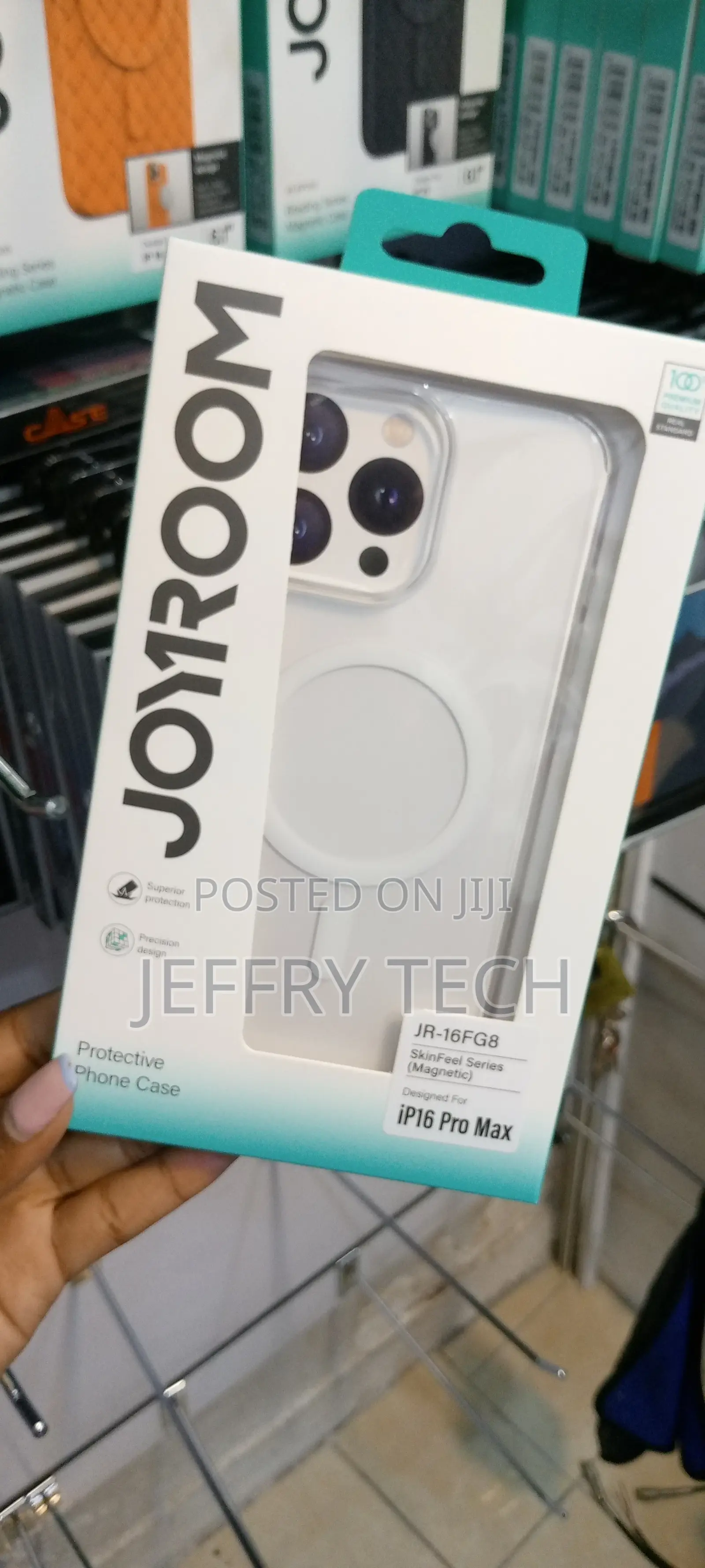 JOYROOM for iPhone 16 Pro Clear Case Compatible With Magsafe