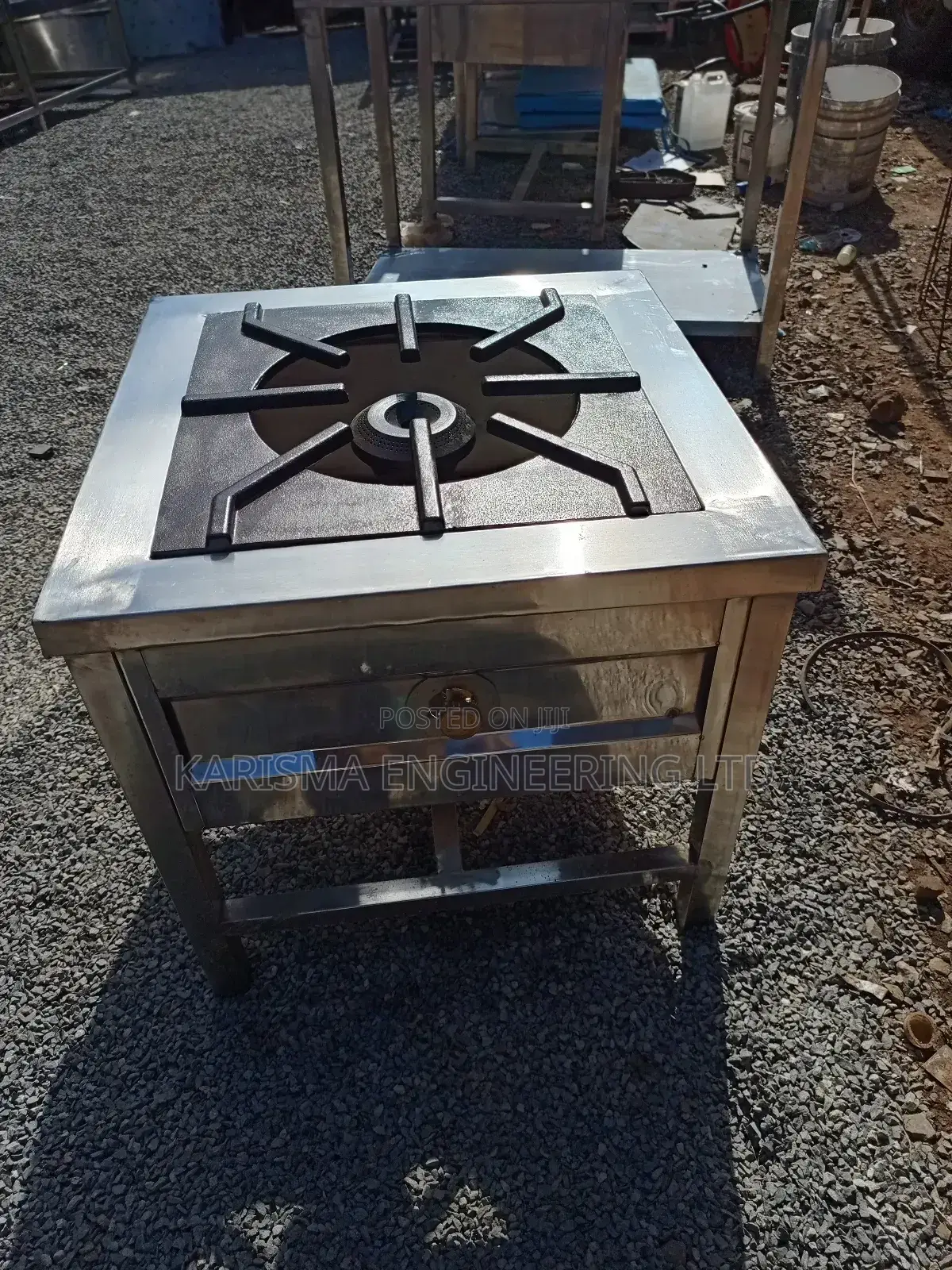 Stainless Steel Heavy-Duty One Burner