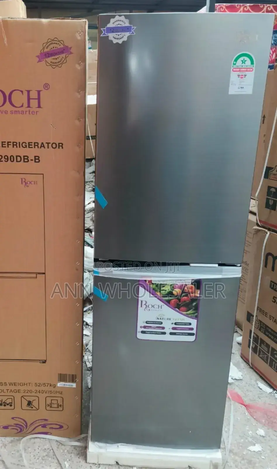 Roch RFR-290-DB-B 230litres Bottom Freezer RC/H