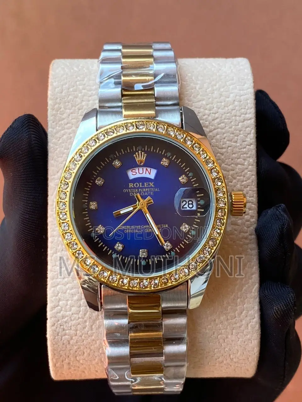Rolex Iced Ladies Watch *