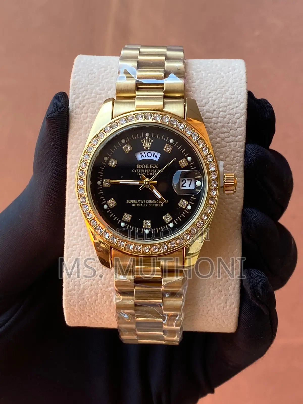 Rolex Iced Ladies Watch *