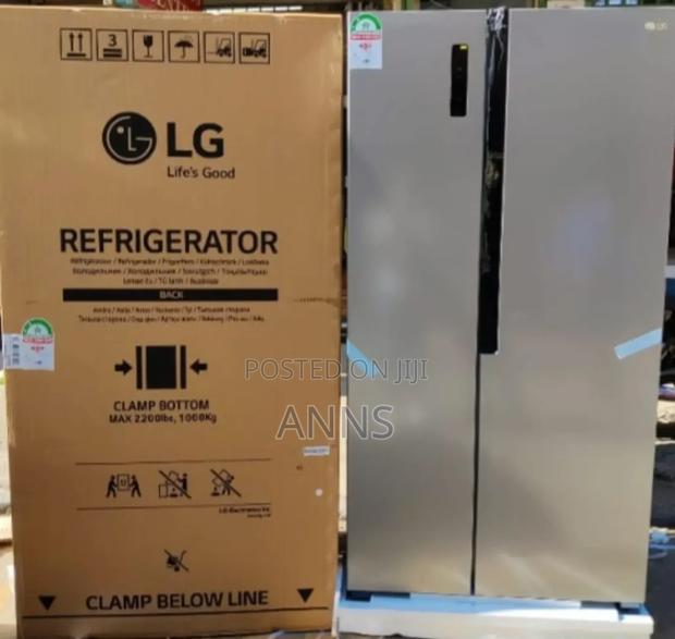 Lg Side-by- Side 519litres Silver Refrigerator ~No Frost - main view