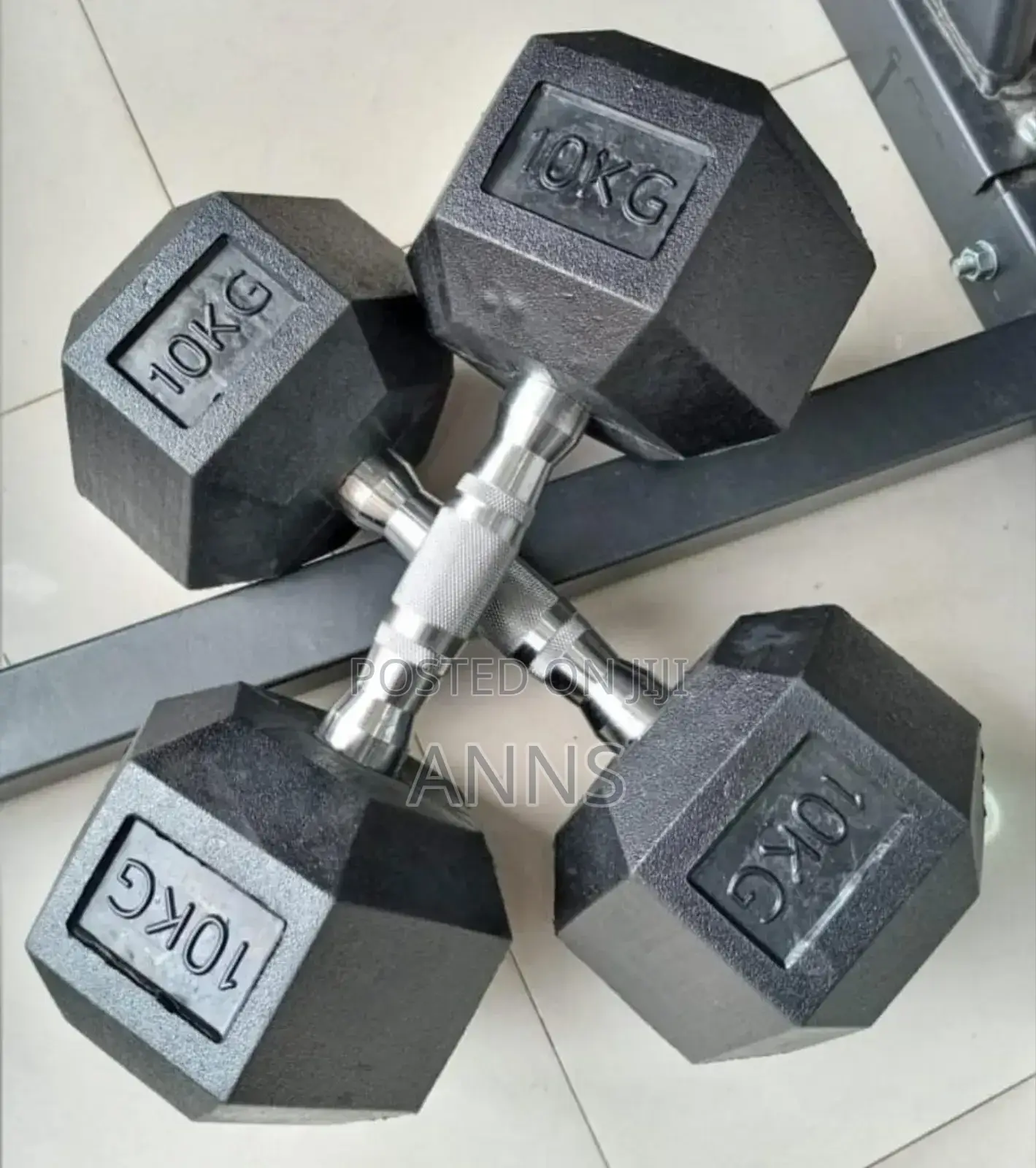 10kgs Pair Hexagonal Dumbells (20kgs Total)