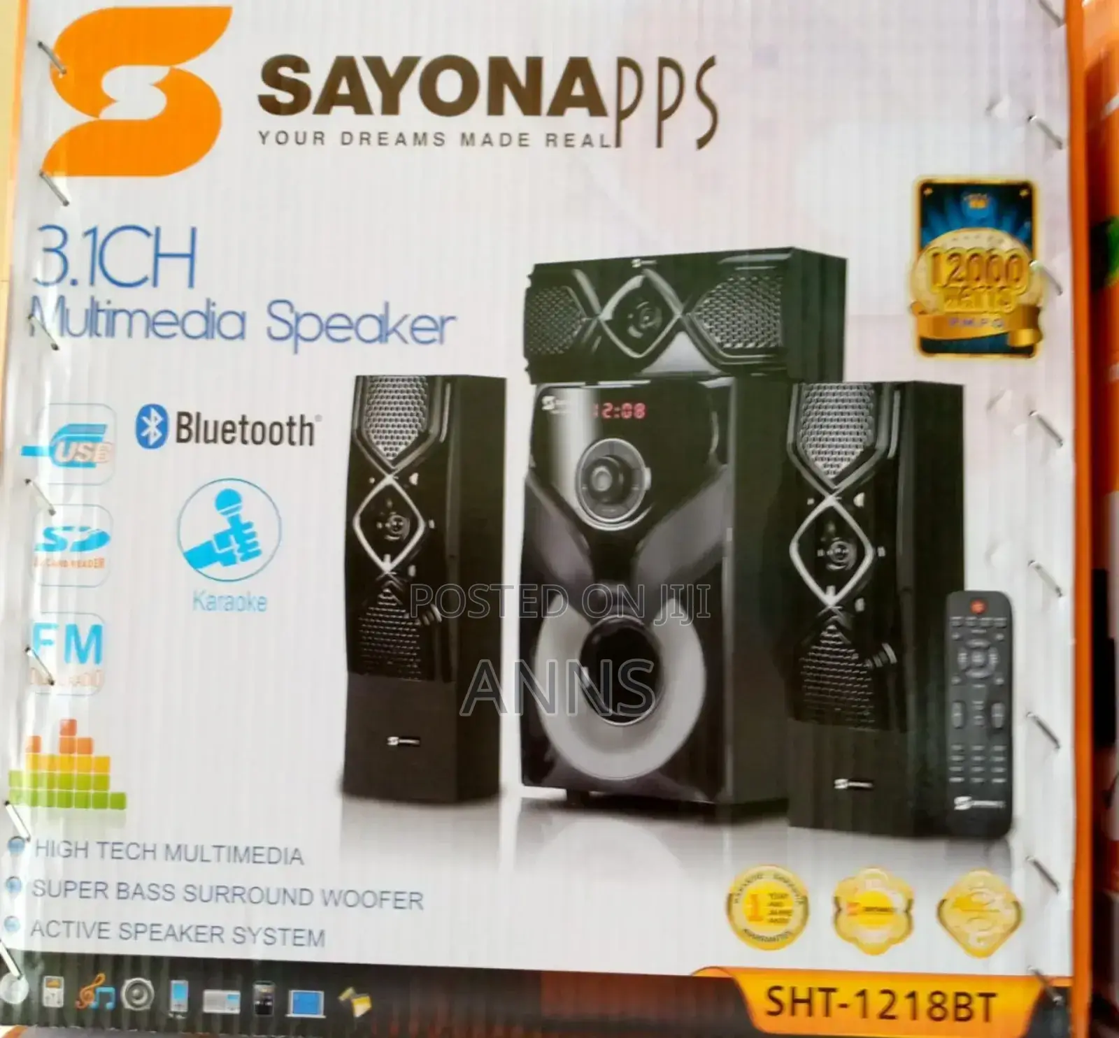 Sayona 3.1 Home Theatre System ~SHT-1218BT