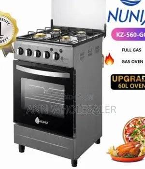 Nunix Cooker Full Gas Plus Gas Oven. 50*55cm. NU/4G
