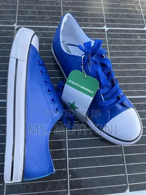 Blue New LEATHER CONVERSE BLUE 36,37,38,39,40,41,42