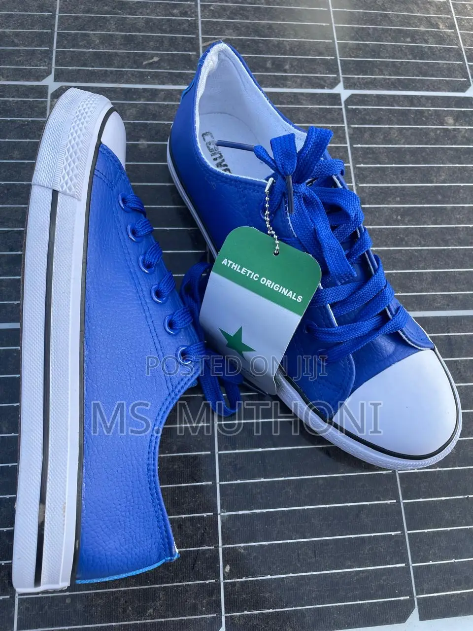 Blue New LEATHER CONVERSE BLUE 36,37,38,39,40,41,42
