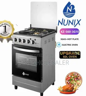 50*55 Nunix 3gas+1electric Standing Gas Cooker NU3G/1E
