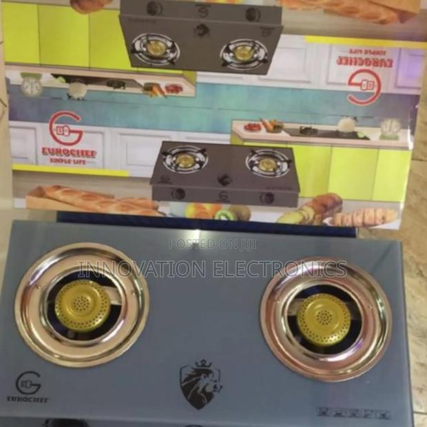 Eurochef Table Top Gas Cooker,2 Burner a Strong Glass - main view