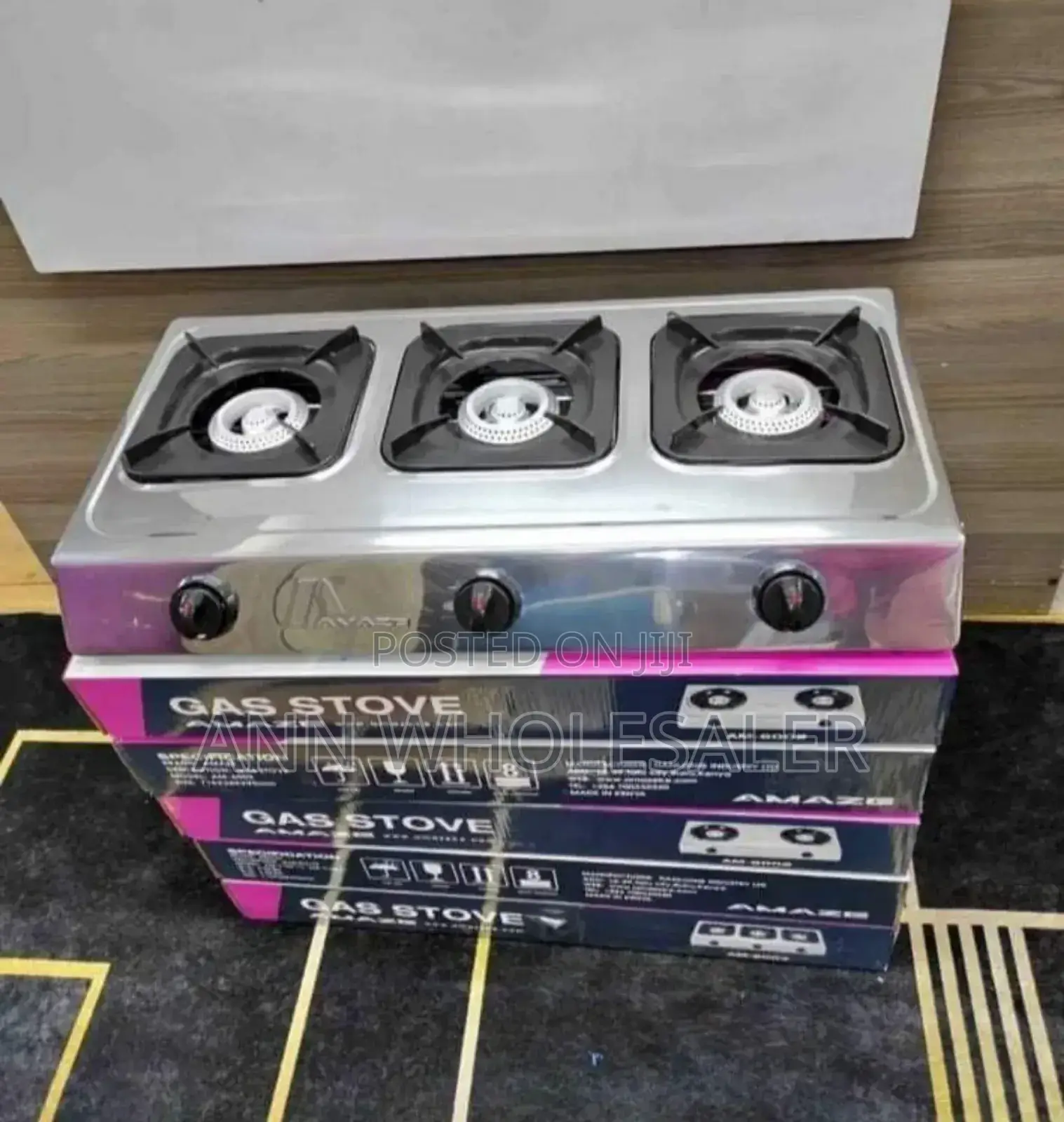Amaze 3 Burner Gas Top Cooker a/3z