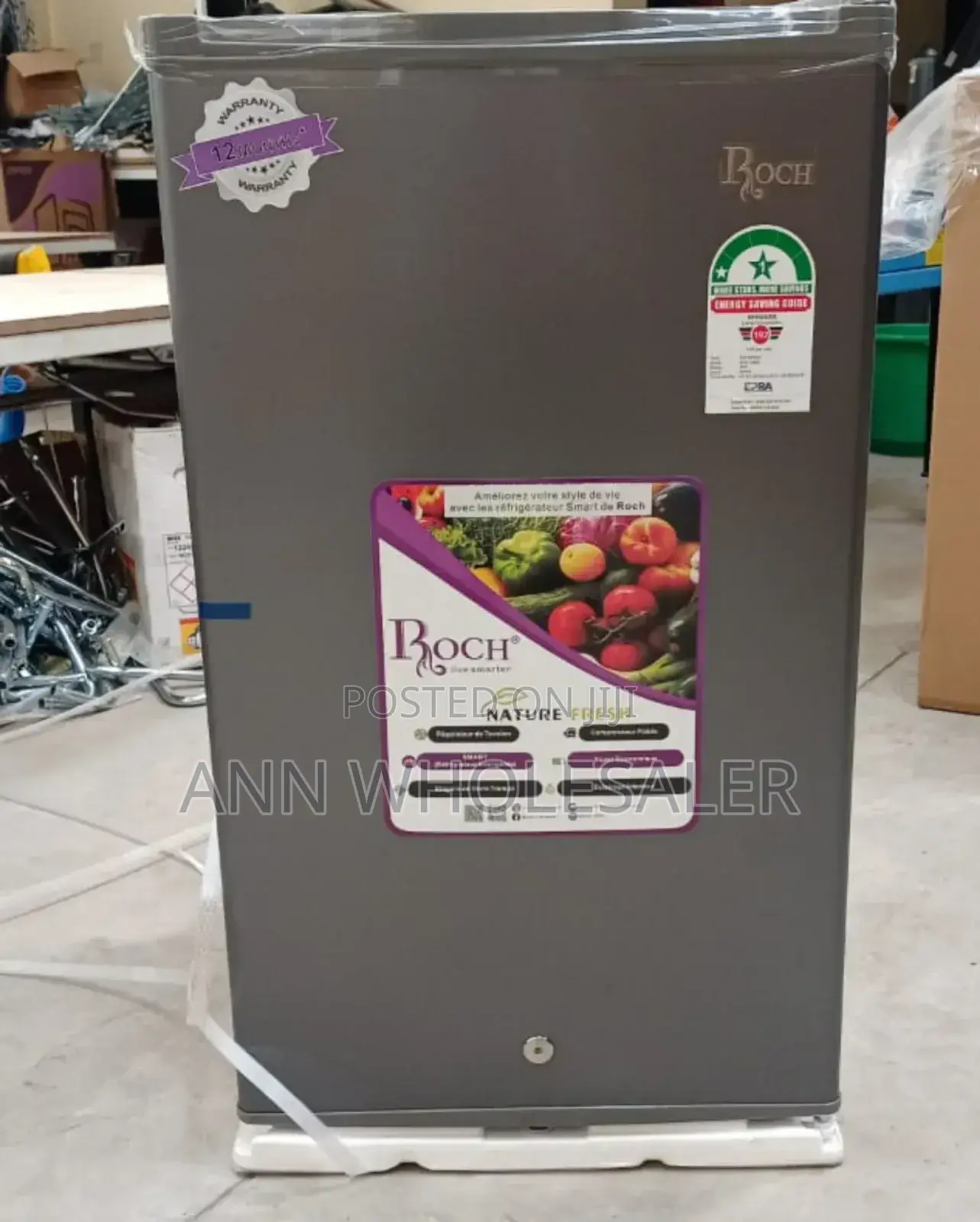 Silver 90L Roch RFR-120S Single Door Refrigerator R/90lf