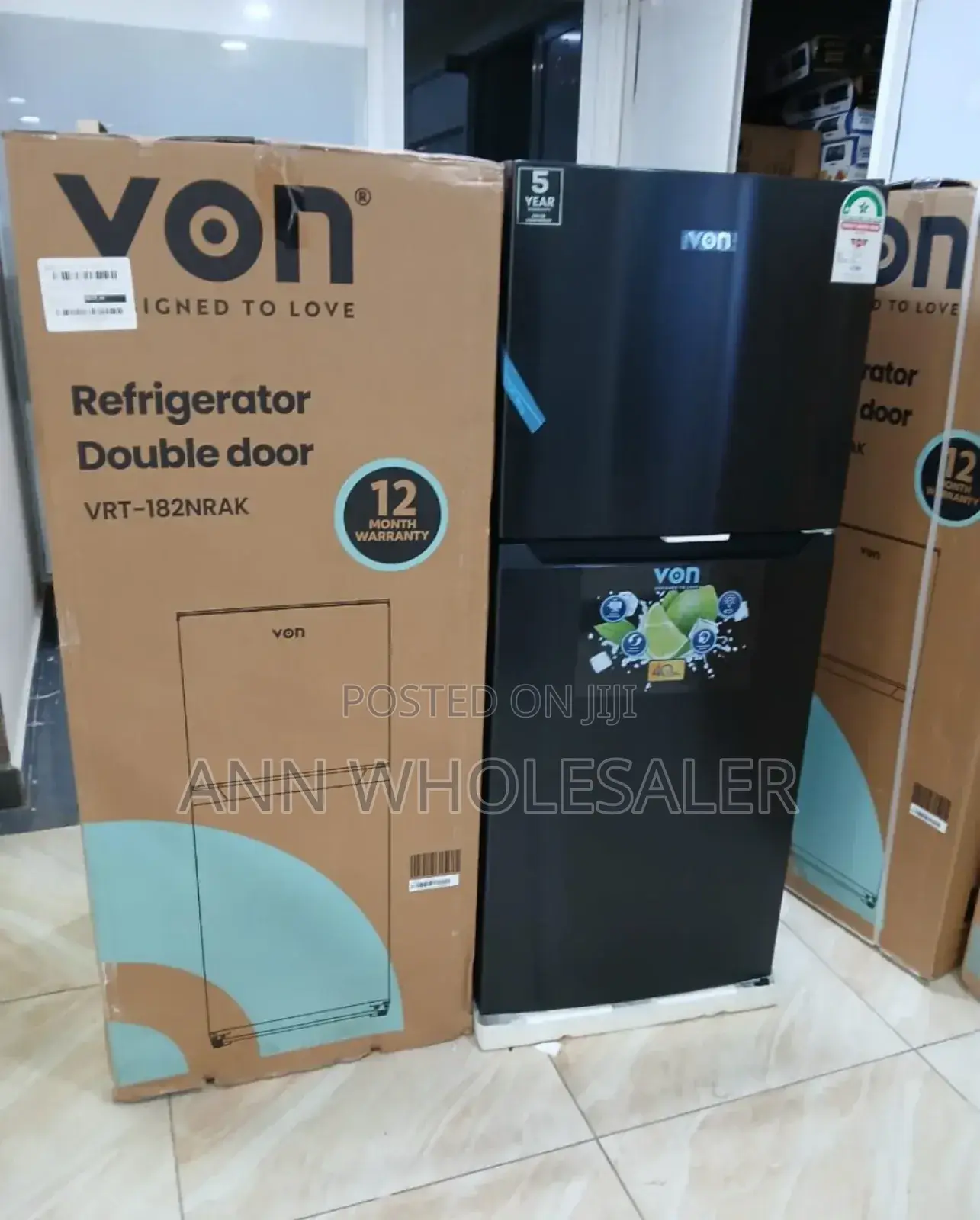 181 Litres No Frost Von Refrigerator v/N
