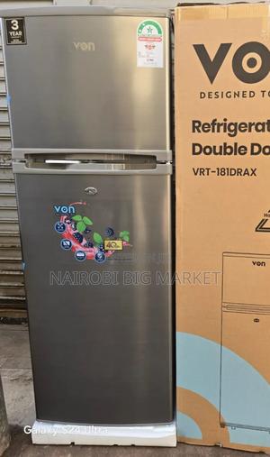 VON VRT-181DRX Double Door Fridge 181L Refrigerator v/N