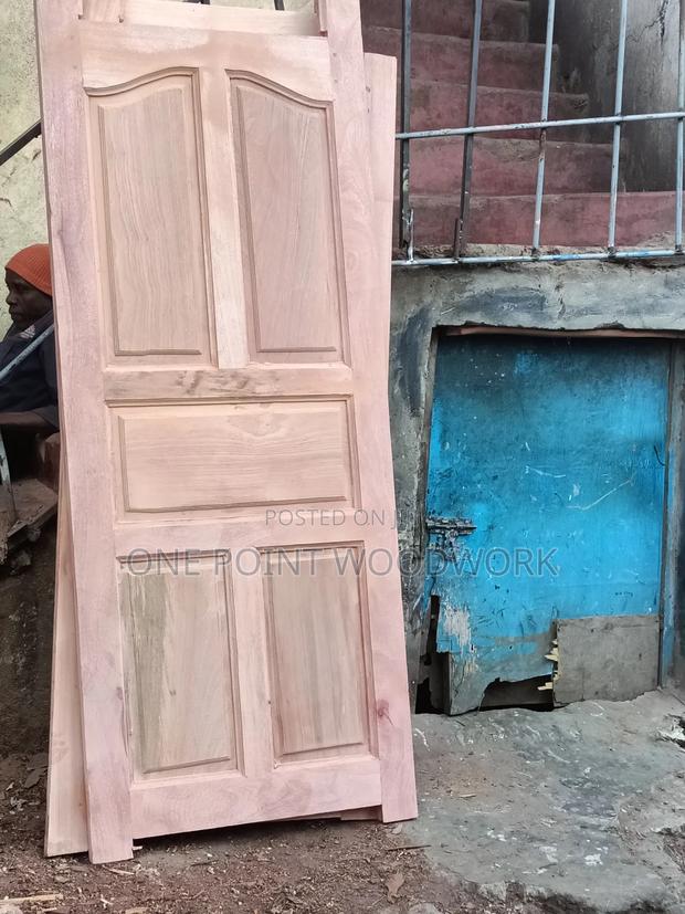 Five Panel Mahogany Door Design - thumbnail 3