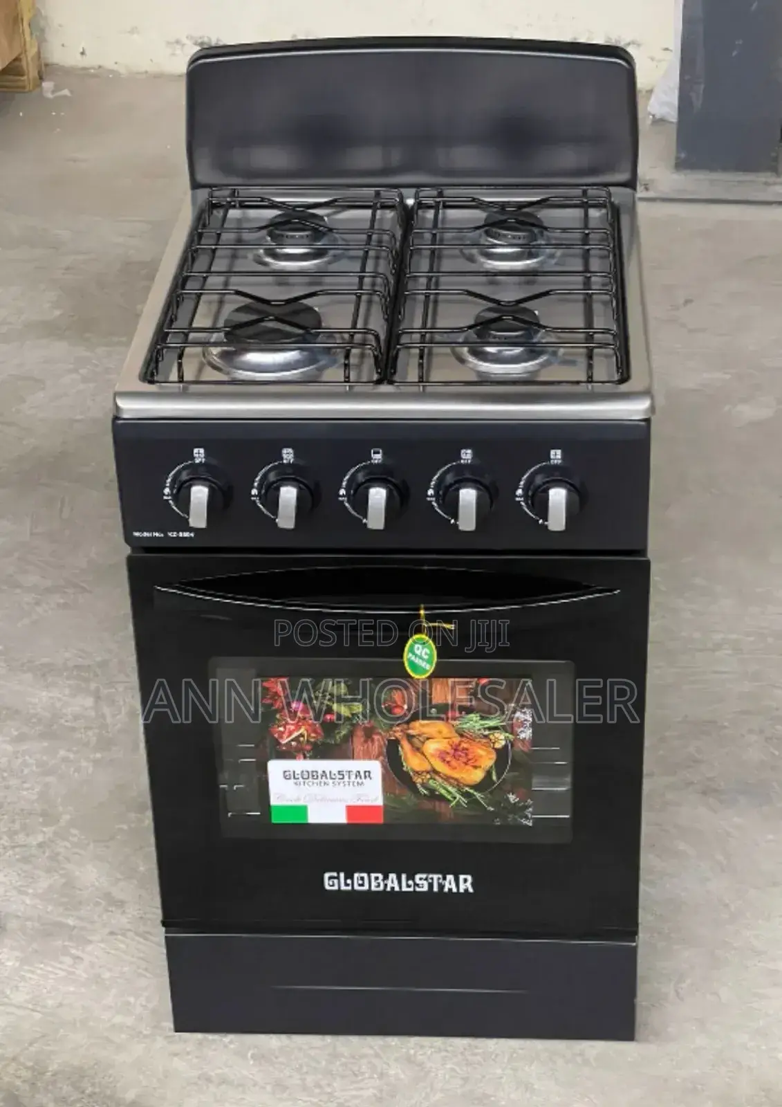 Globalstar 4 Full Gas Free Standing Cooker + Gas Oven G-4g