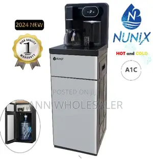 Silver Nunix Bottom Load Hot + Cold Water Dispenser AI