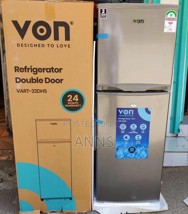 138litre Von Fridge Double Door