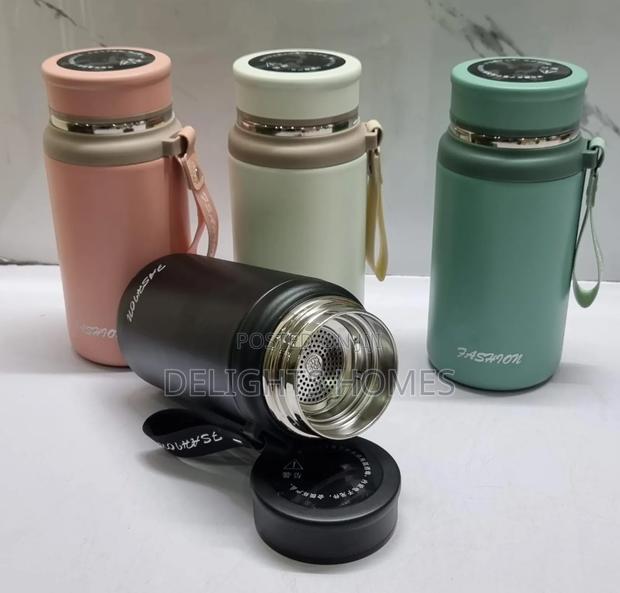 *900ml Thermometer Lid Food Flask Thermocup