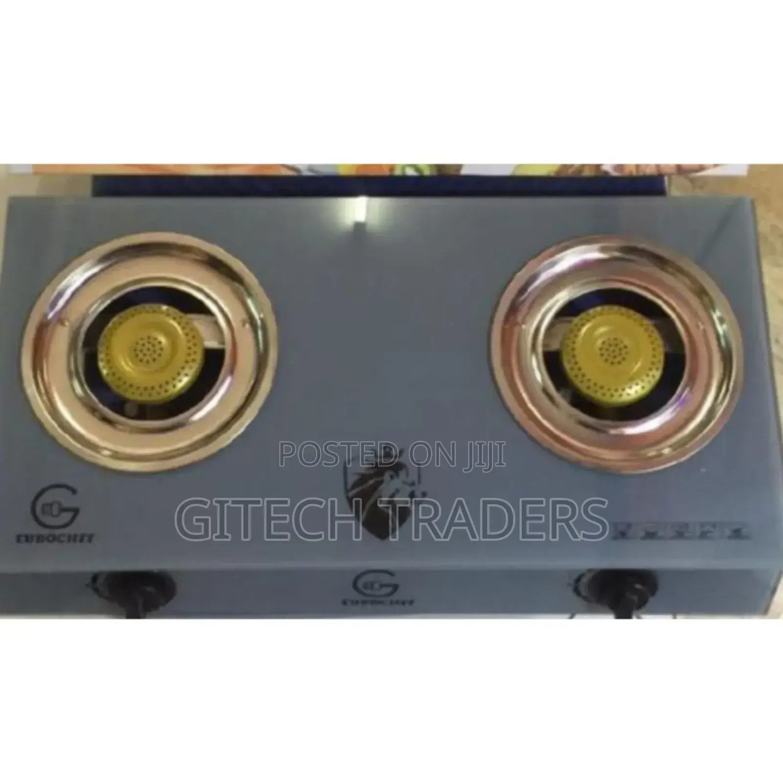 Eurochef Table Top Gas Cooker,2 BURNER a STRONG Glass