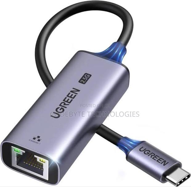 UGREEN USB Type C to 100/1000m Ethernet Adapter Space Gray - main view