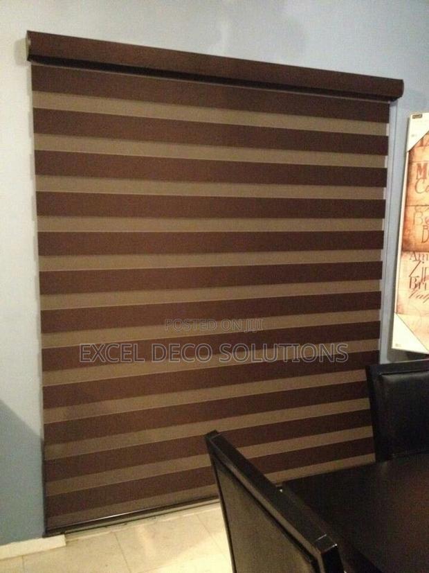 Uv Protection Roller Blinds- Zebra Roller Blinds - main view