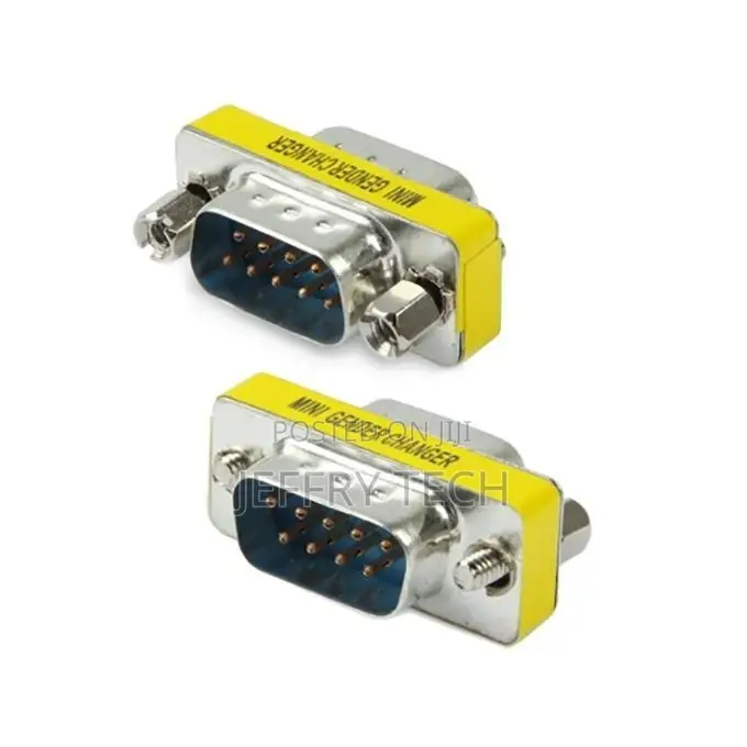 Serial RS232 DB9 9 Pin Male to Male Adapter Converter