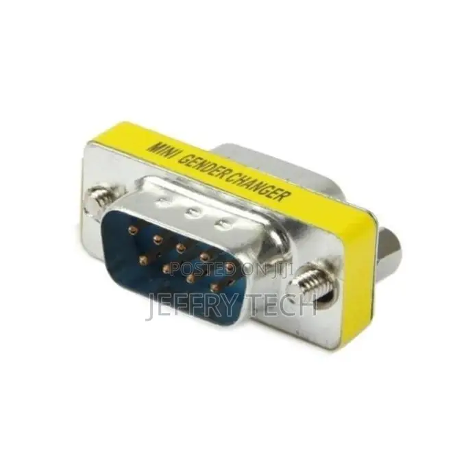 Serial RS232 DB9 9 Pin Male to Male Adapter Converter