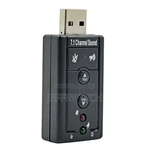 TISHRIC 5HV2 7.1 External USB Sound Card Adapter 3.5mm Jack