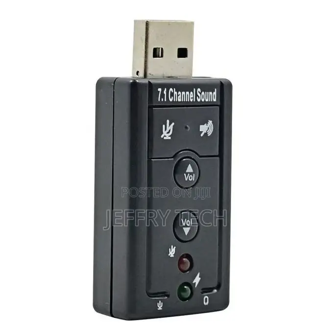 TISHRIC 5HV2 7.1 External USB Sound Card Adapter 3.5mm Jack