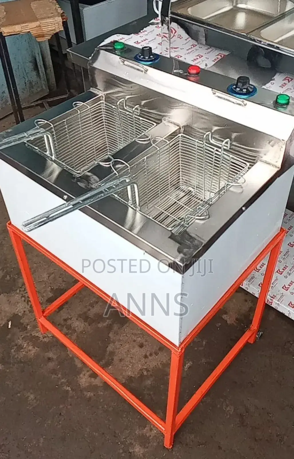 Jua Kali Double Commercial Deep Fryer