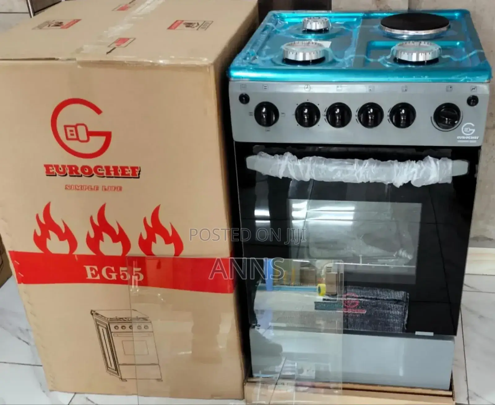 Eurochef 3gas+1 Electric 50/55 Cm Standing Cooker
