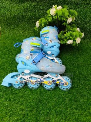 Blue Quality Skate Shoes /Roller Skate - Adjustable Sizes - thumbnail 2