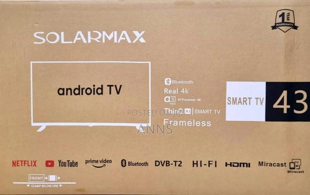Solamax 43" Android Tv With Bluetooth