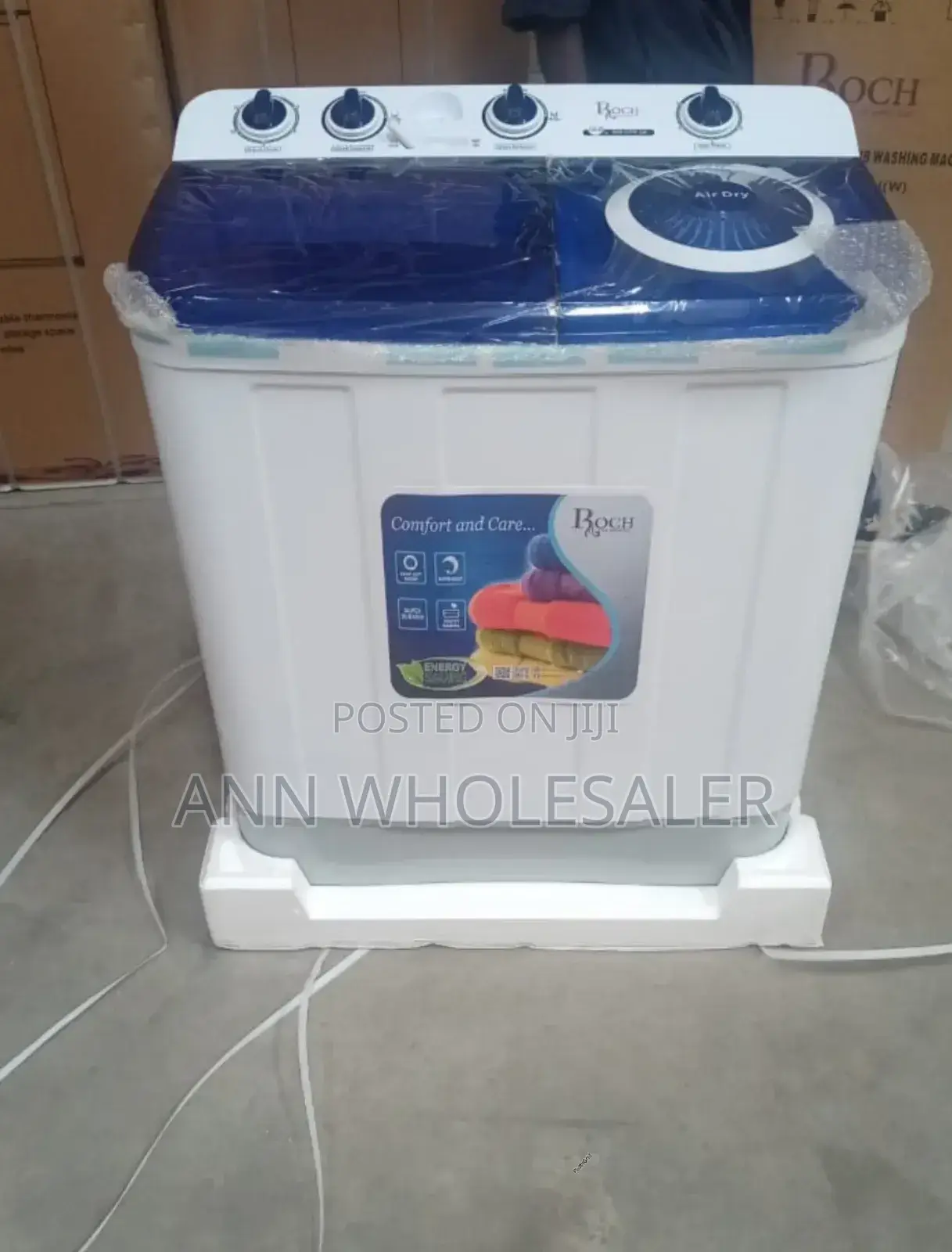 Roch RWM Semi-Automatic Washing Machine 10kgs White R/M