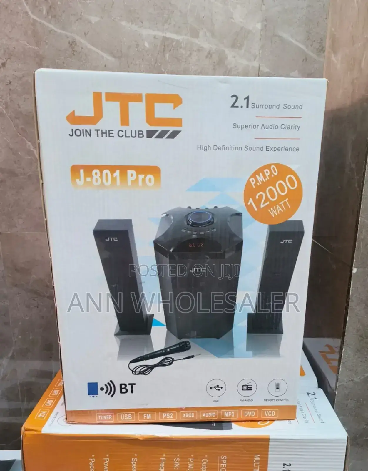 JTC Mtungi 2.1ch Hometheatre-Bt/Fm/Usb System Mt/F
