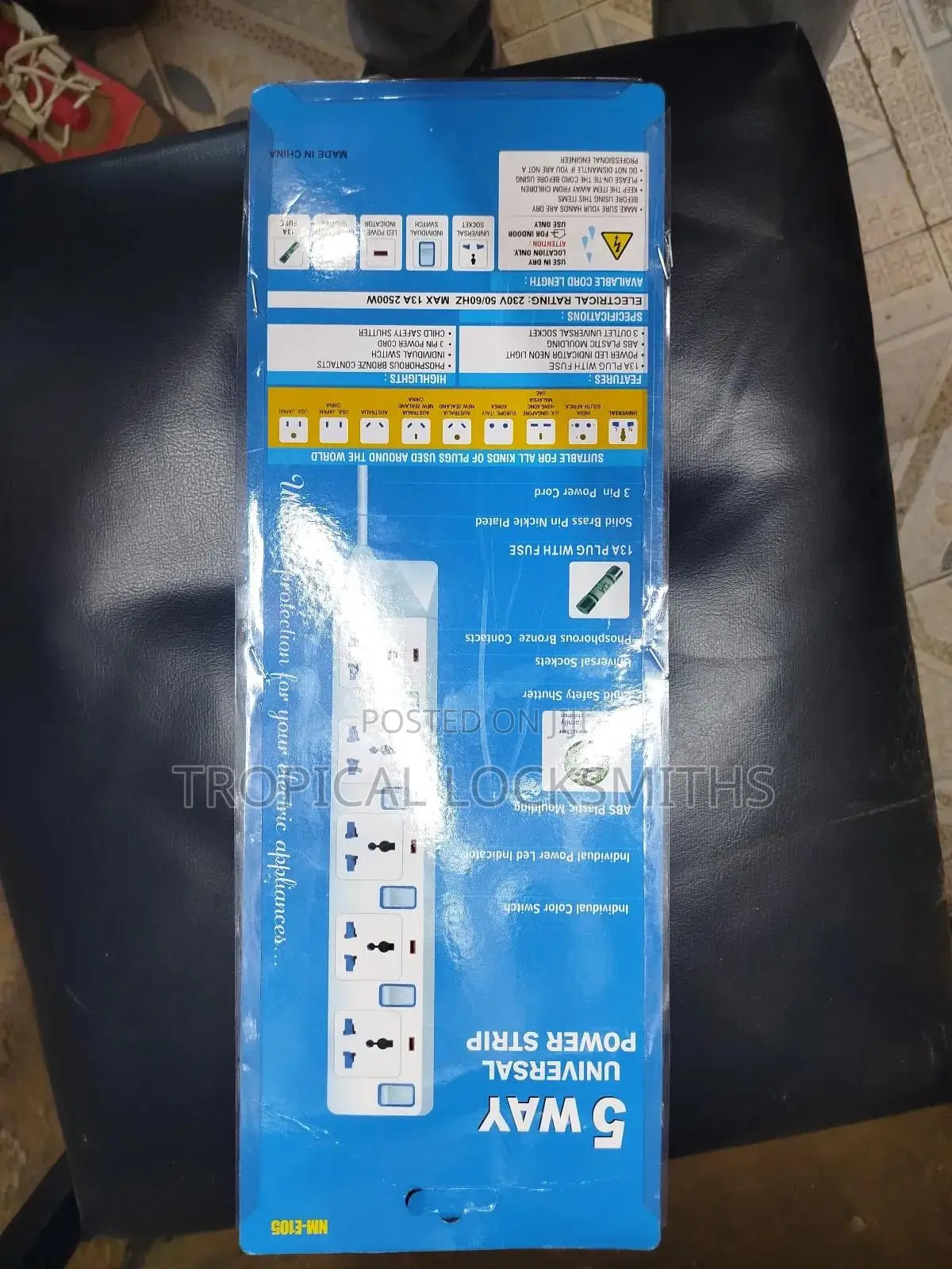 Extension Cord 5 Plugs(3M)
