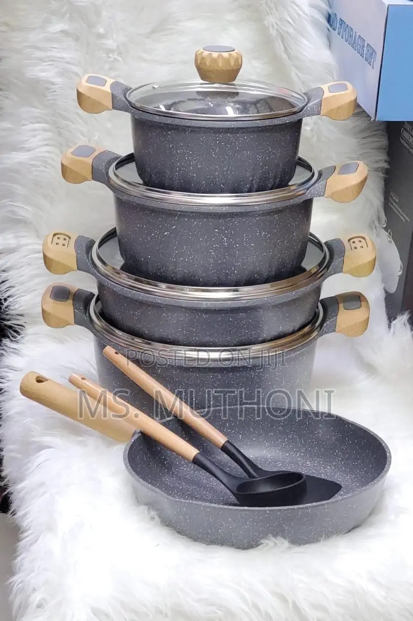 Ucclife Heavy Duty Cookware 11pcs With Bamboo Handle Set