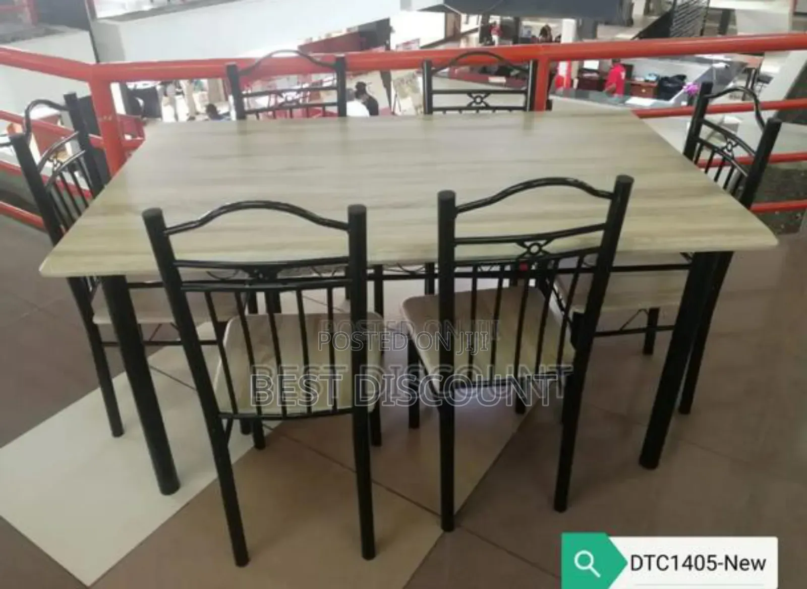 Blown Six Seater Wooden Dining Set.