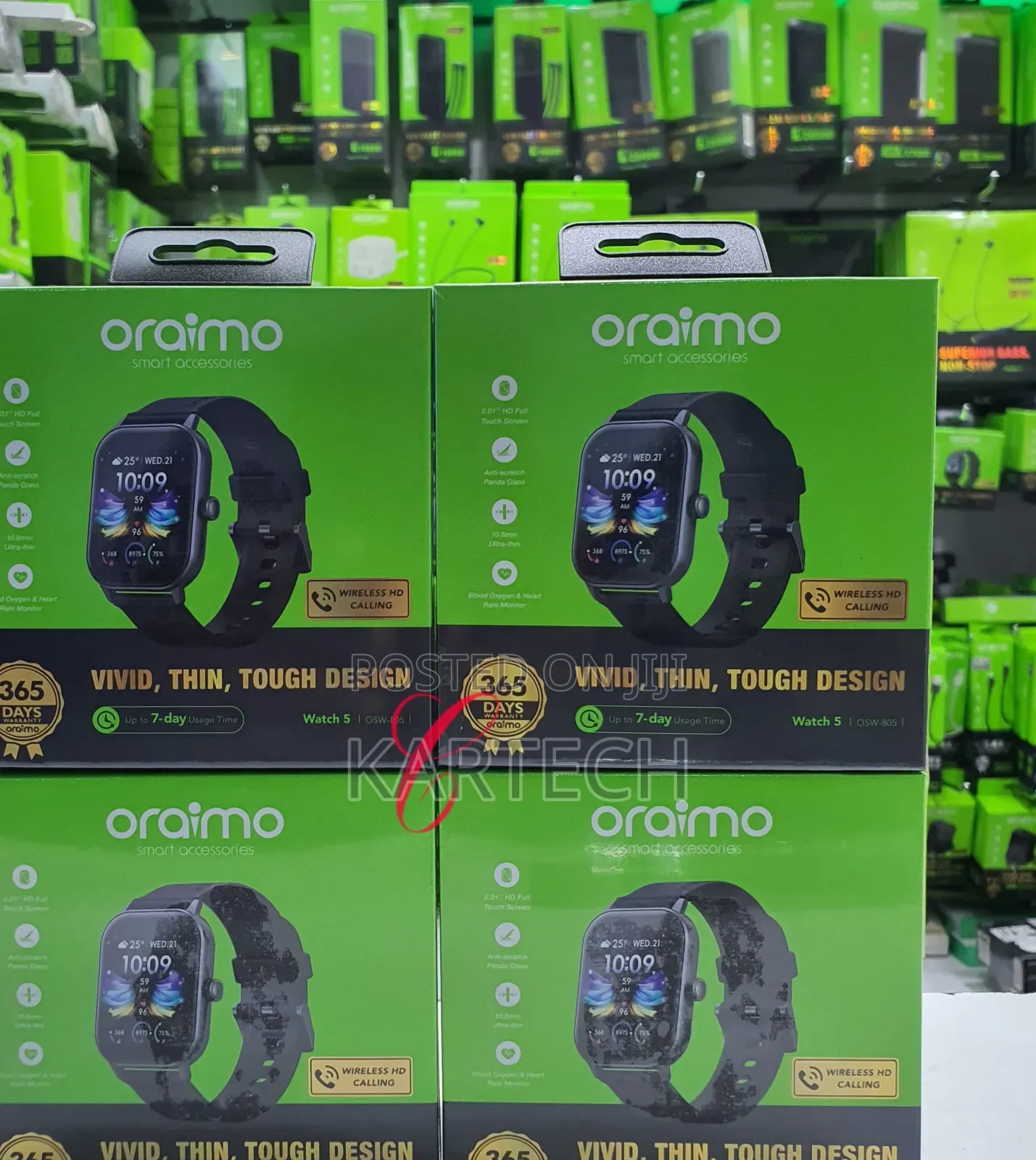 Oraimo Watch 5 2.01" HD Panda Glass Smart Watch