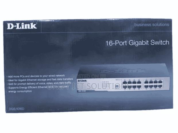 D-Link 16‐Port Gigabit Unmanaged Desktop Switch DGS‐1016D