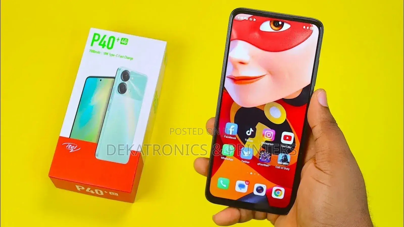New Itel P40 64 GB Black