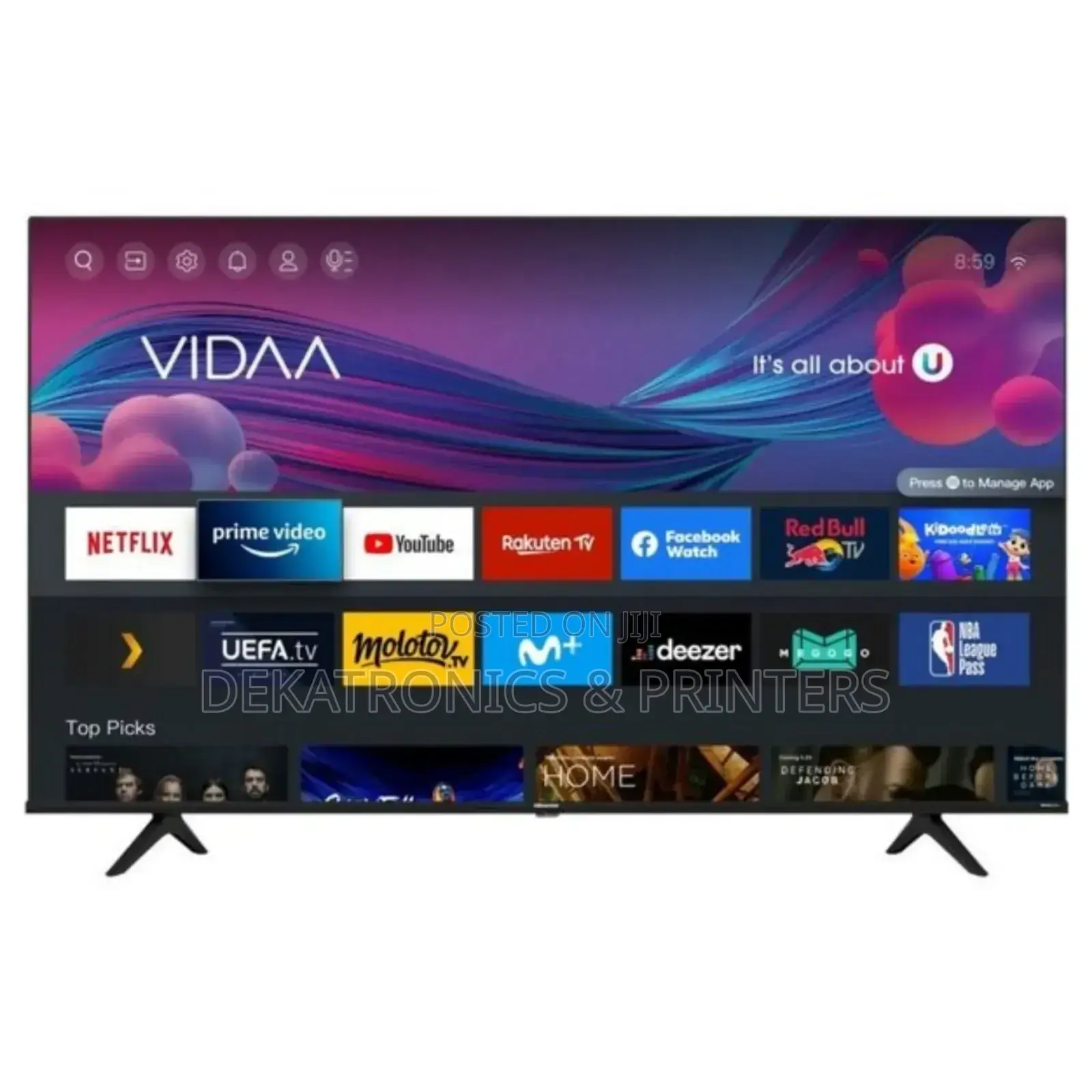 55" Inch Vision Plus Smart Tv UHD