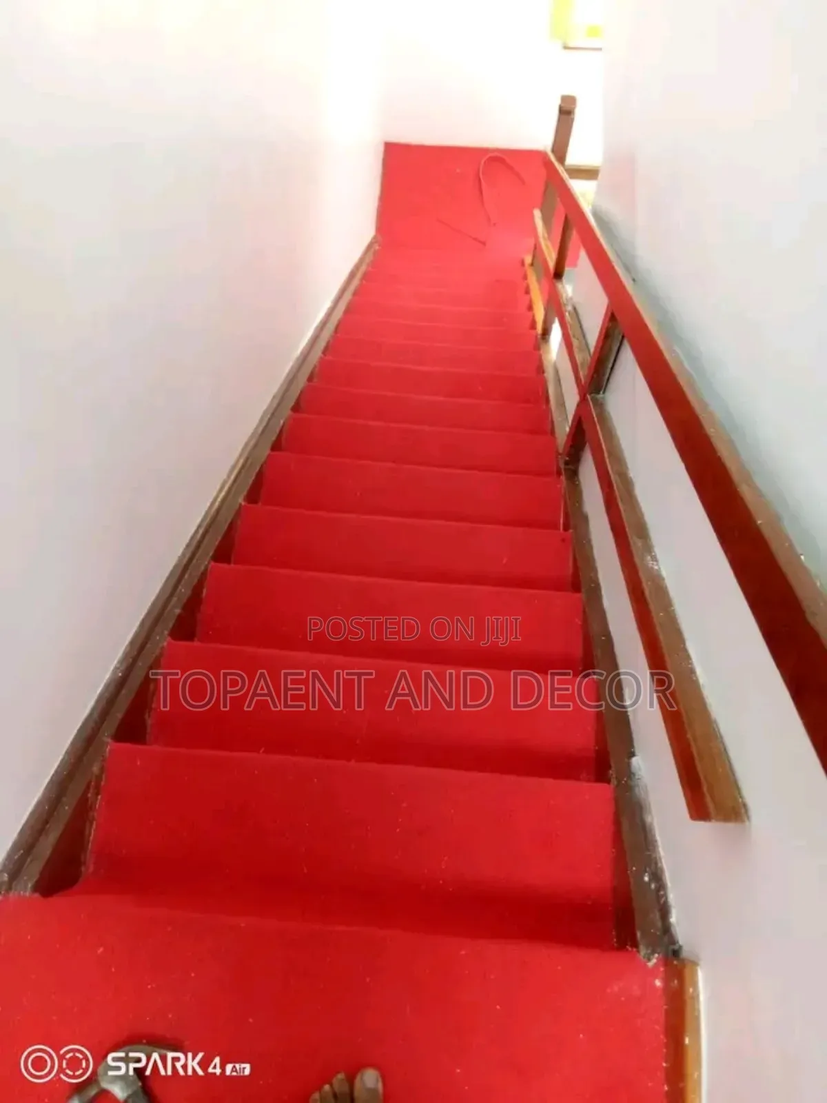 Non-slip Staircase Red Floor Carpet