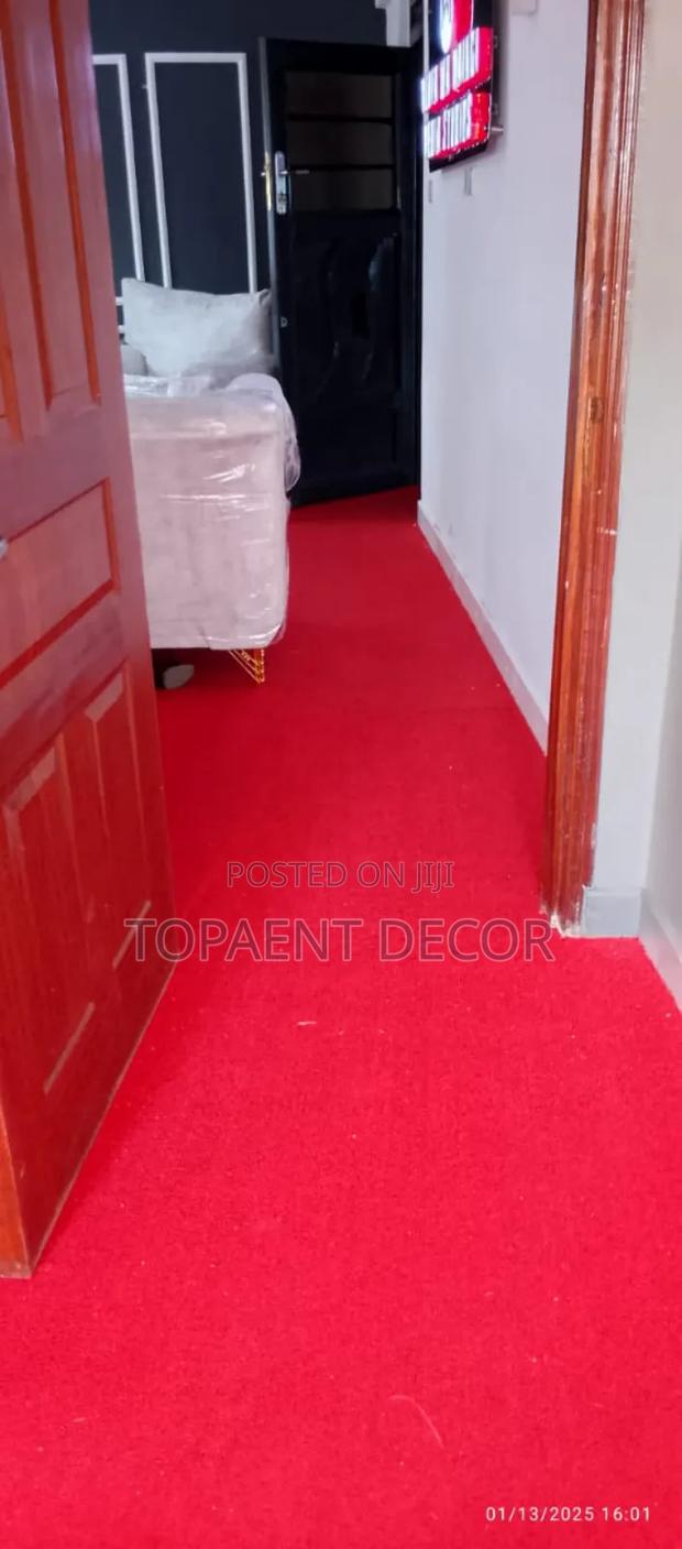 Corridor Red Office Carpets Flooring Supply and Fitting - main view
